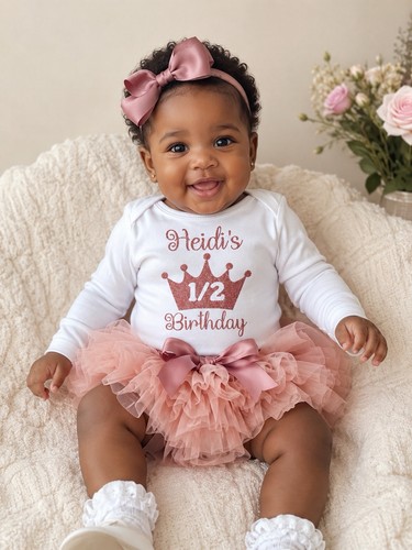 Half birthday set dusky - set, pink