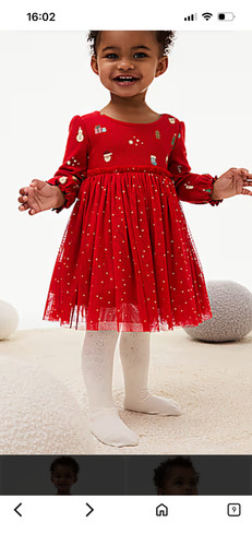 Red jersey and tulle - red,