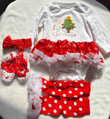 Baby girls 1st christmas - baby,