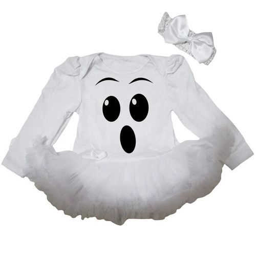 Ghost face baby dress - face,