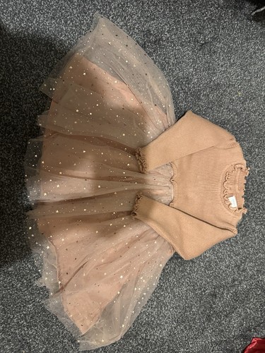 Glittery dress for baby girl - glittery,