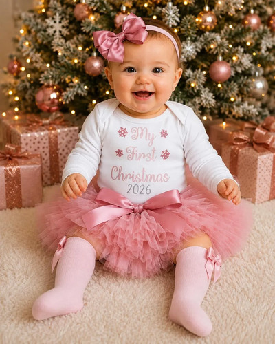 Baby girl first - girl, christmas