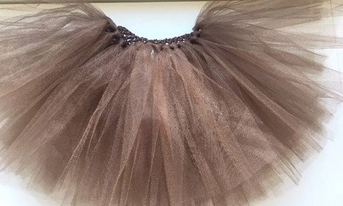 Girls brown tutu skirt - girls,