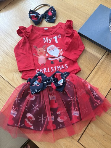 Baby christmas dress - dress, pink