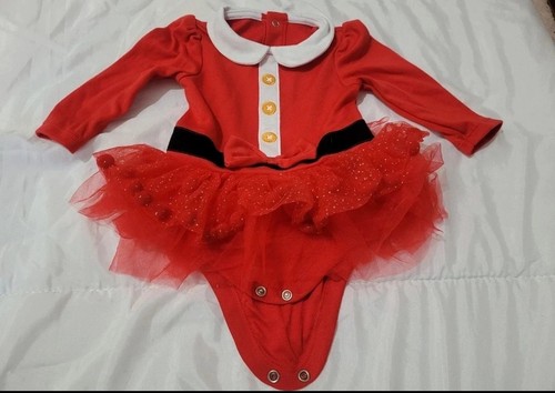 Baby santa tutu dress preowned - santa,
