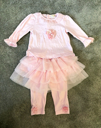 Mintini baby girls - pink, 2pc
