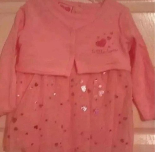 Babys pink heart tutu body - babys,