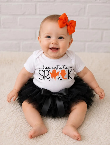 Halloween baby girls frilly - halloween,