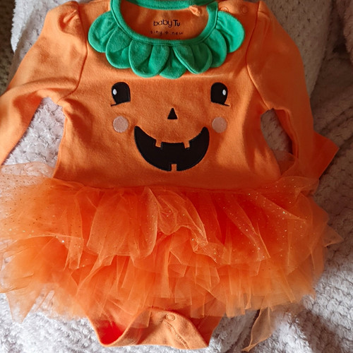 Baby girls orange pumpkin - tu,