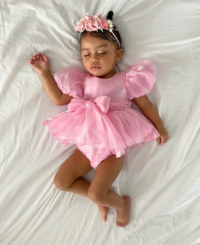 Baby pink satin bow - baby,
